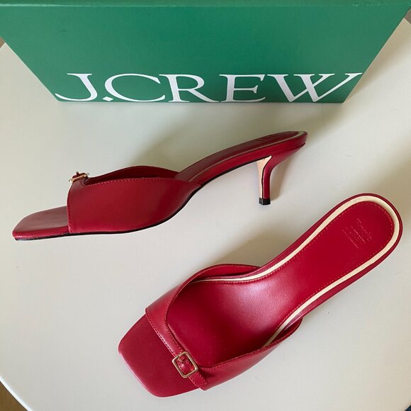 New Rouje X J.Crew Jolie square-toe heels size 8 - Picture 2 of 12